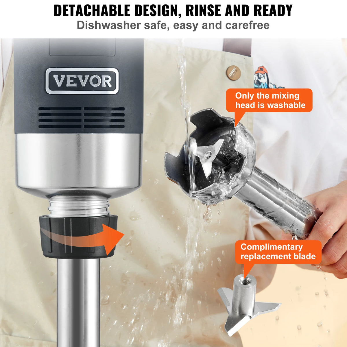 SucceBuy Commercial 500 Watt Immersion Blender