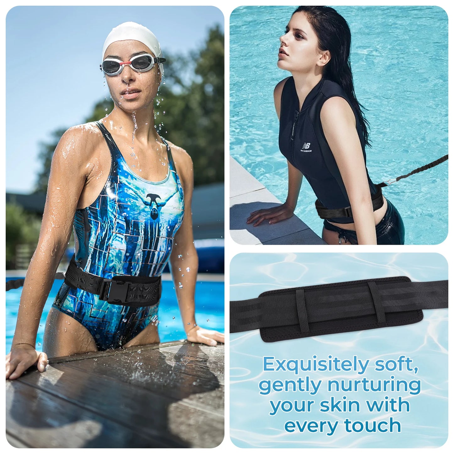 Shunmaii Swim Resistance Belt For Training And Exercise