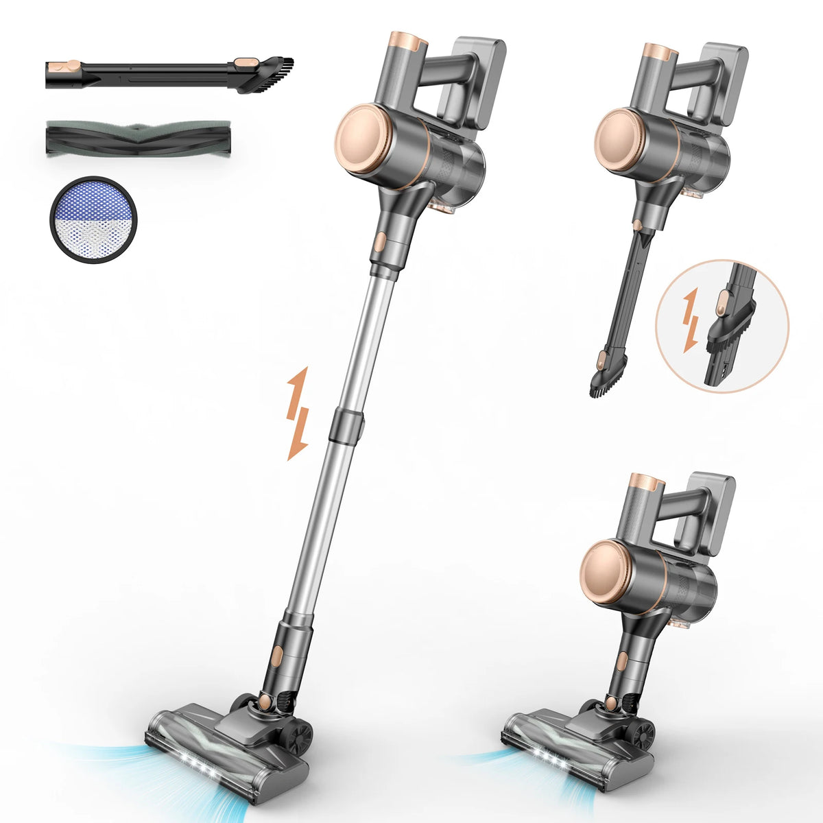 Yisora N8 Cordless Stick Vacuum Cleaner For Pet Hair