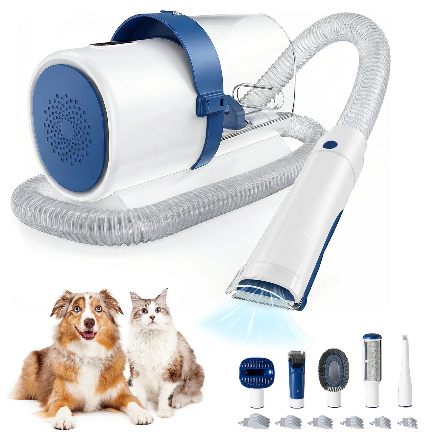 2.5L Pet Grooming Vacuum Kit With Cordless Clippers