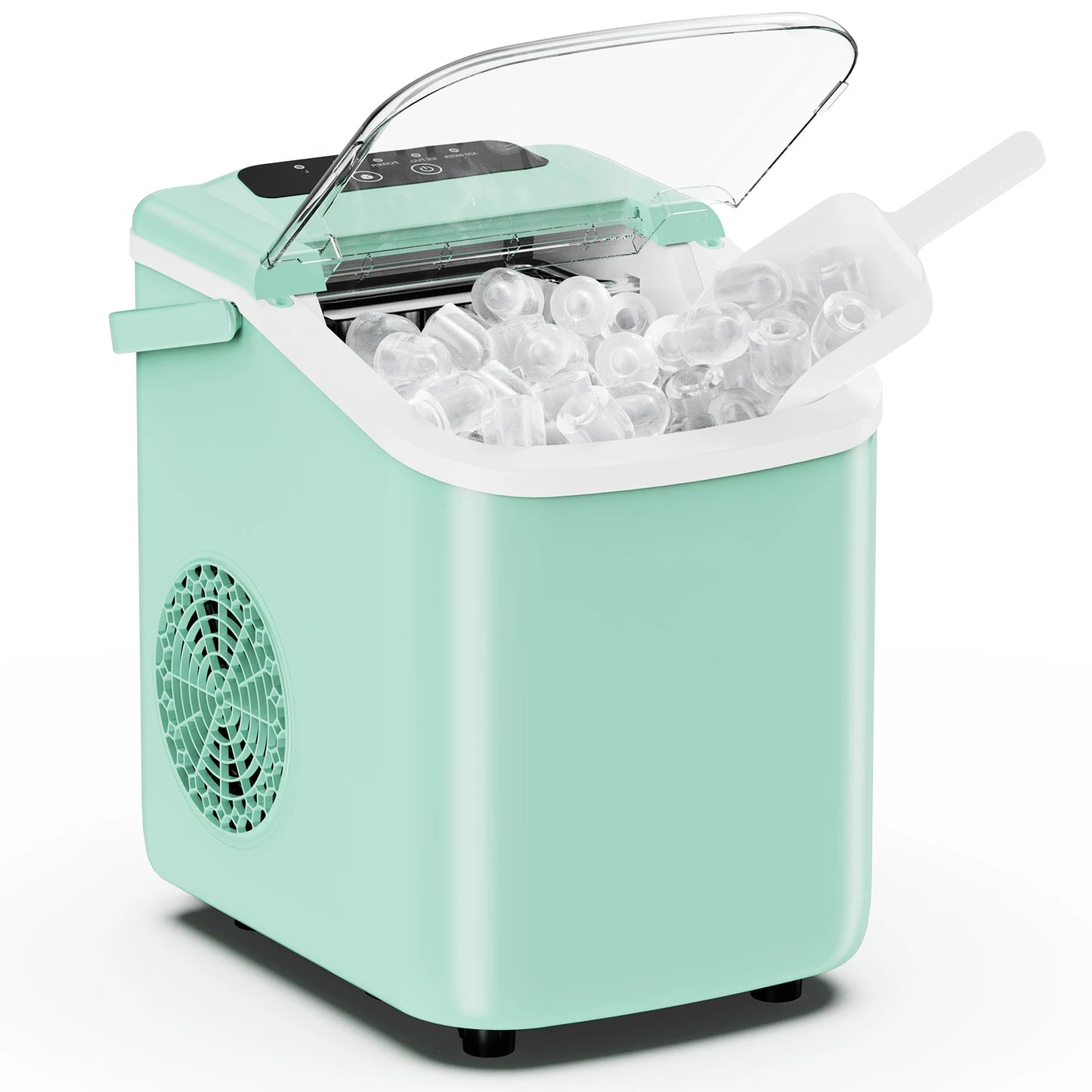 Portable Countertop Ice Maker With Scoop For Home Kitchen