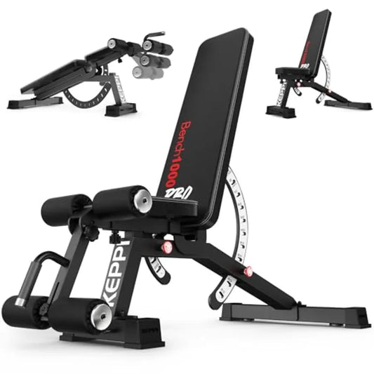 Adjustable Weight Bench Incline 1200LB Capacity