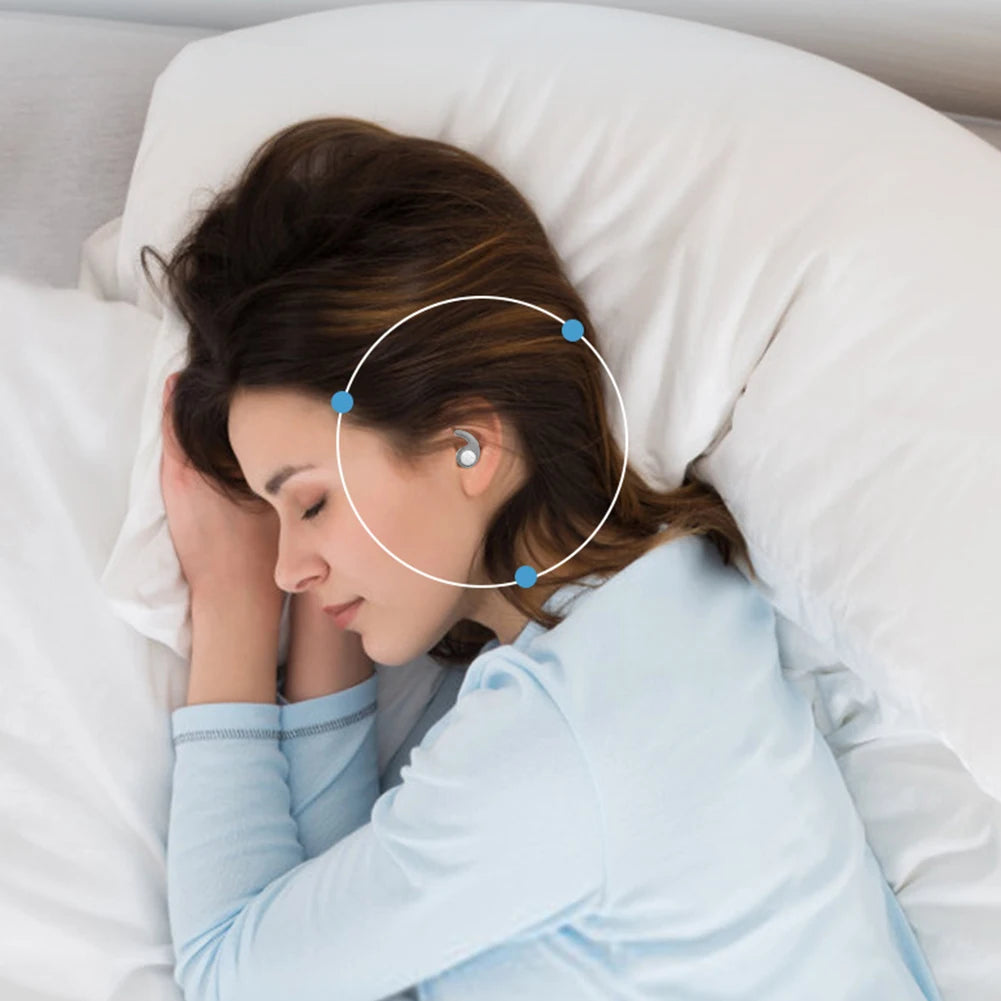 RZAHUAHU Silicone Earplugs Waterproof For Sleep And Swim