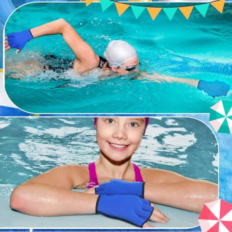 Water Aerobics Set With Foam Dumbbells Kickboard Buoy Gloves