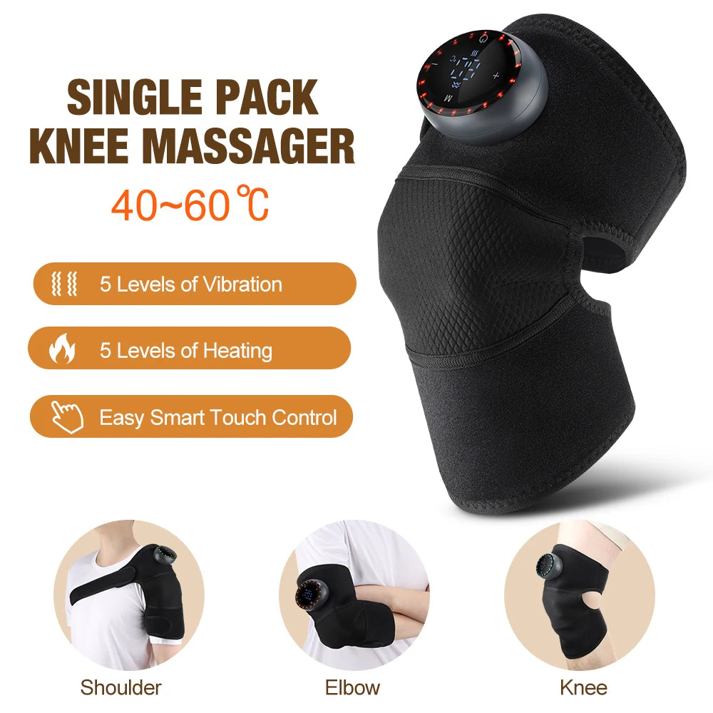 hailicare 3-In-1 Knee Massager With 5-Level Vibration