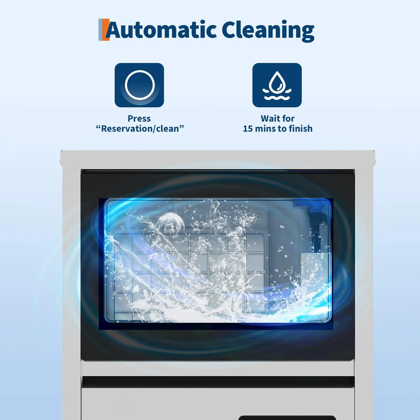 Commercial Ice Maker Self Cleaning Restaurant Home