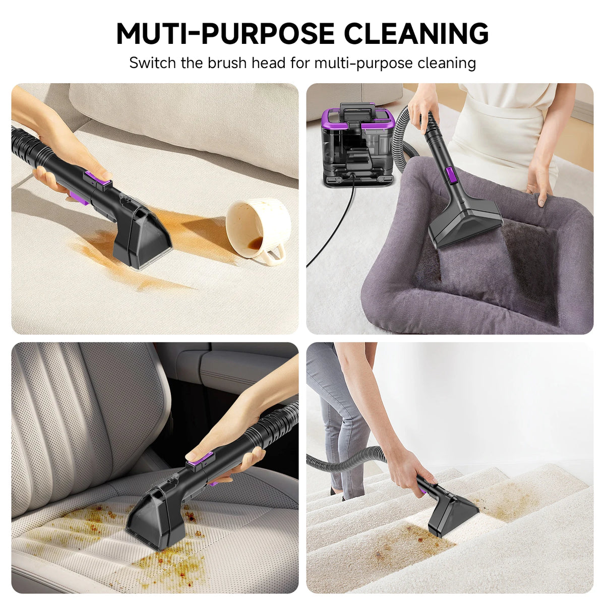 Honki 530W Handheld Wet Dry Carpet And Upholstery Cleaner