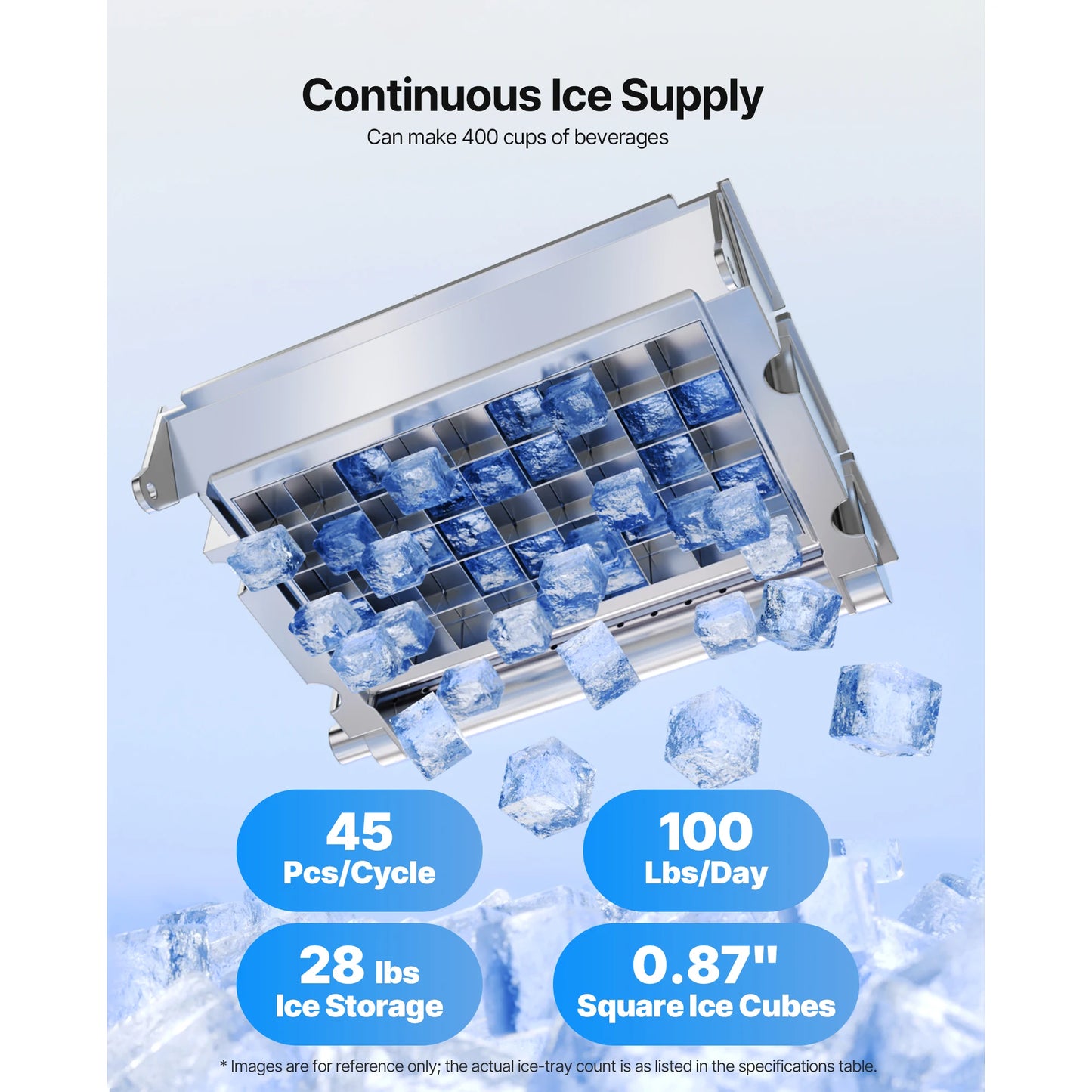 VEVOR Commercial Ice Maker Machine Freestanding