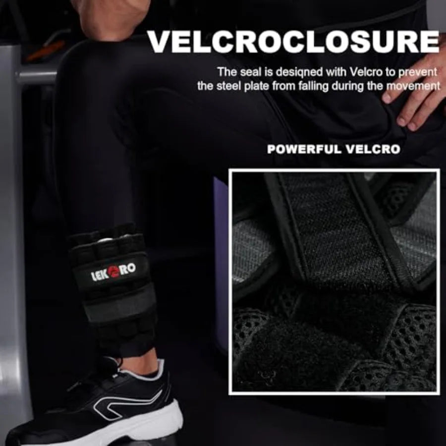 Ankle And Wrist Weights With Removable Steel Plates