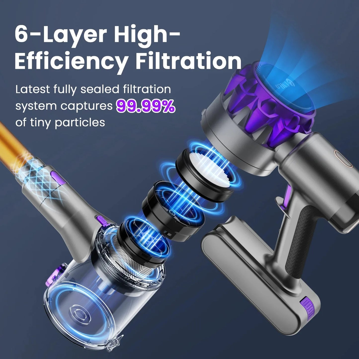 INSE S3P Cordless Vacuum Cleaner 45Kpa With LED Display