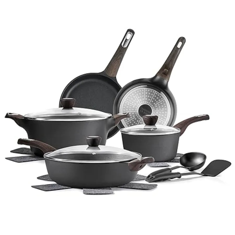 Pots And Pans Set Nonstick NonToxic Induction Cookware