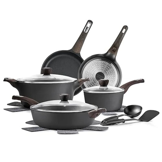 Pots And Pans Set Nonstick NonToxic Induction Cookware