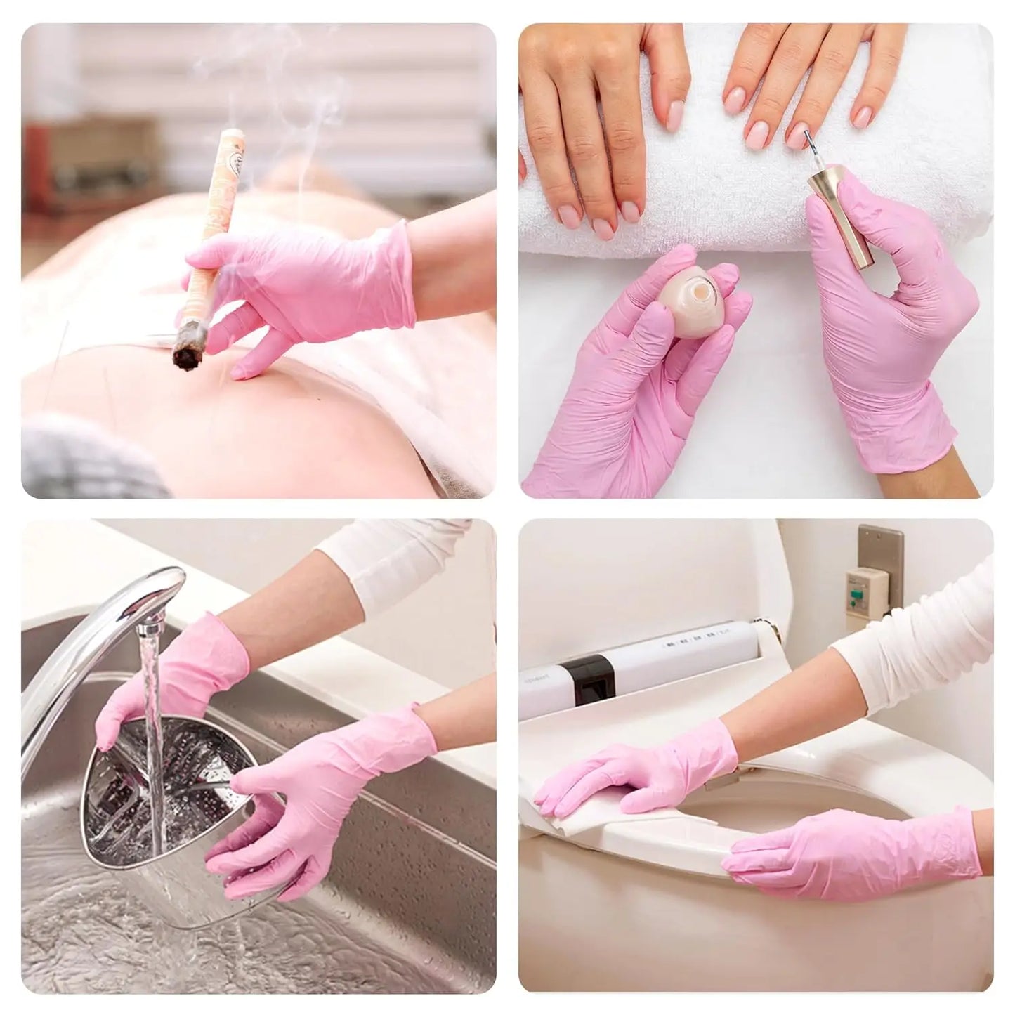 Nitrile Gloves Disposable Household Cleaning Powder Free