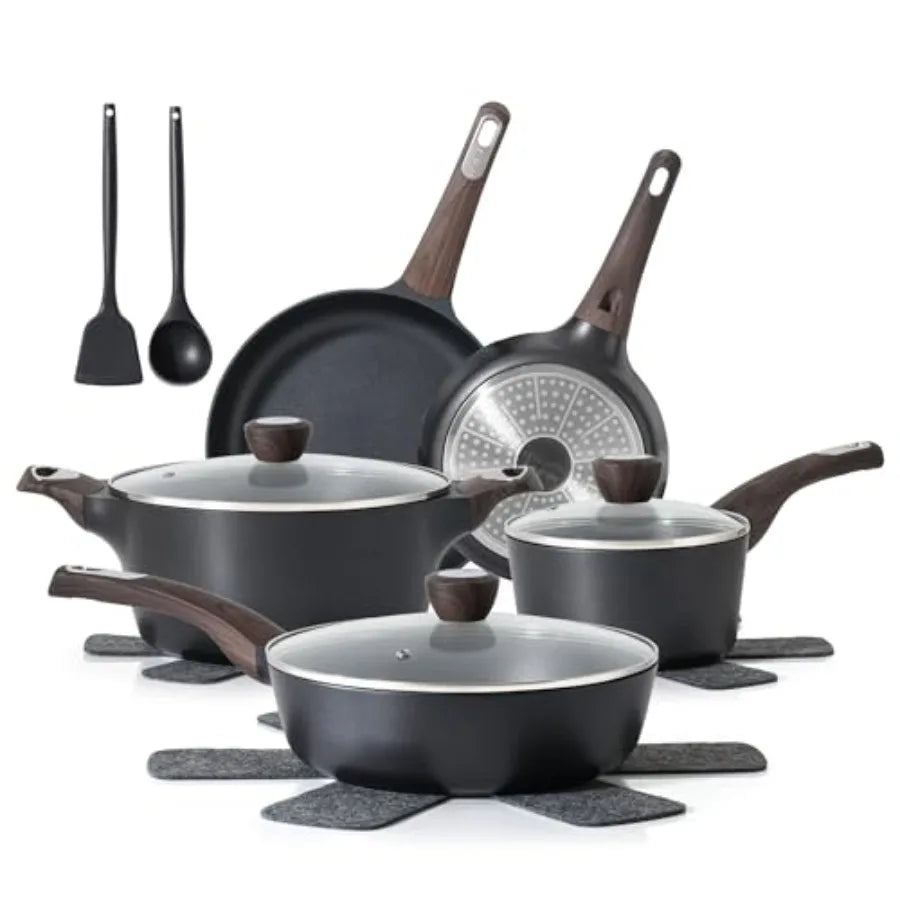 Pots And Pans Set Nonstick NonToxic Induction Cookware