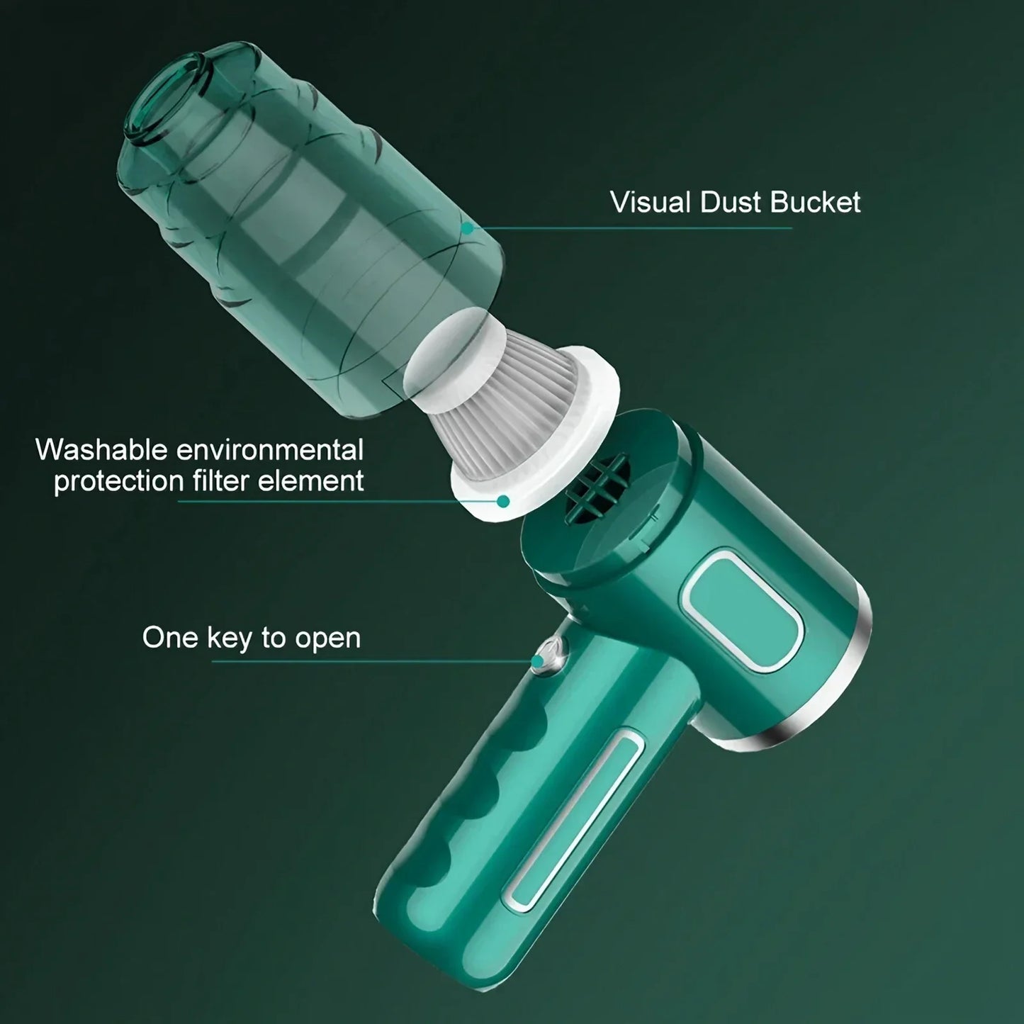 Wireless Handheld Vacuum Cleaner Rechargeable Car And Home