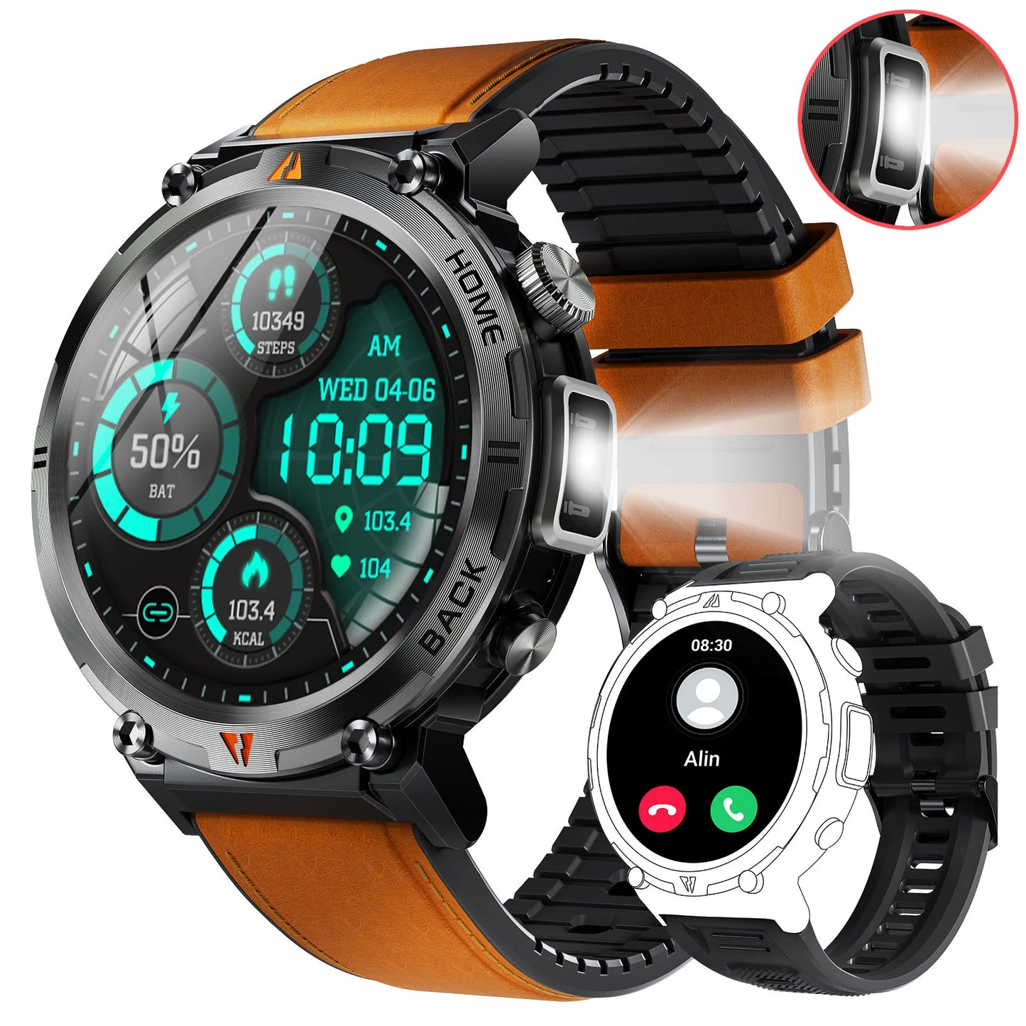 EIGIIS KE3 Bluetooth Call Smartwatch Heart Rate Monitor