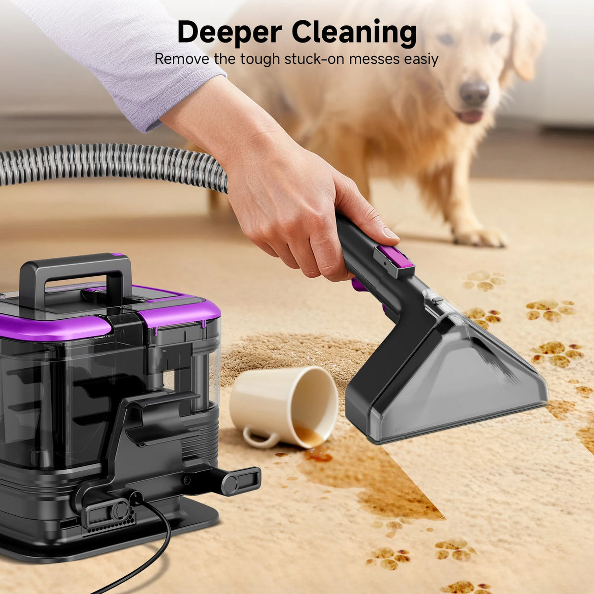 Honki 530W Handheld Wet Dry Carpet And Upholstery Cleaner