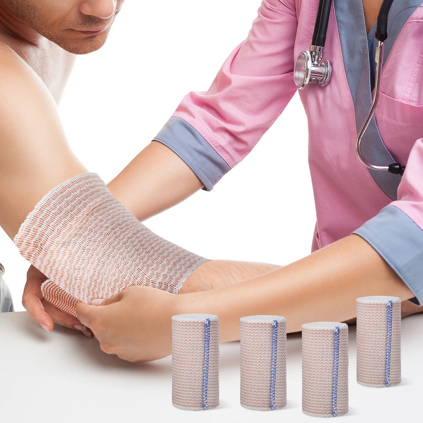 Elastic Bandage Wrap For Sports Injury Support