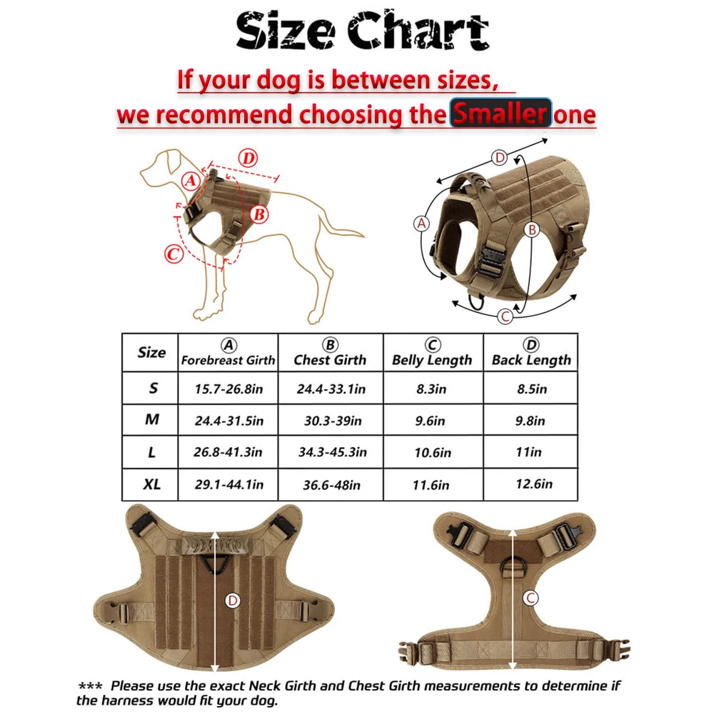 Dog Harness And Leash Set For Training Walks