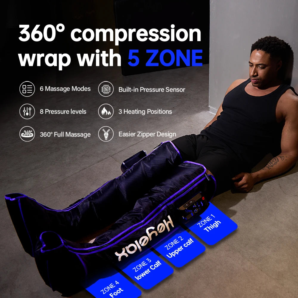 Heyelax Air Compression Leg Massager For Recovery