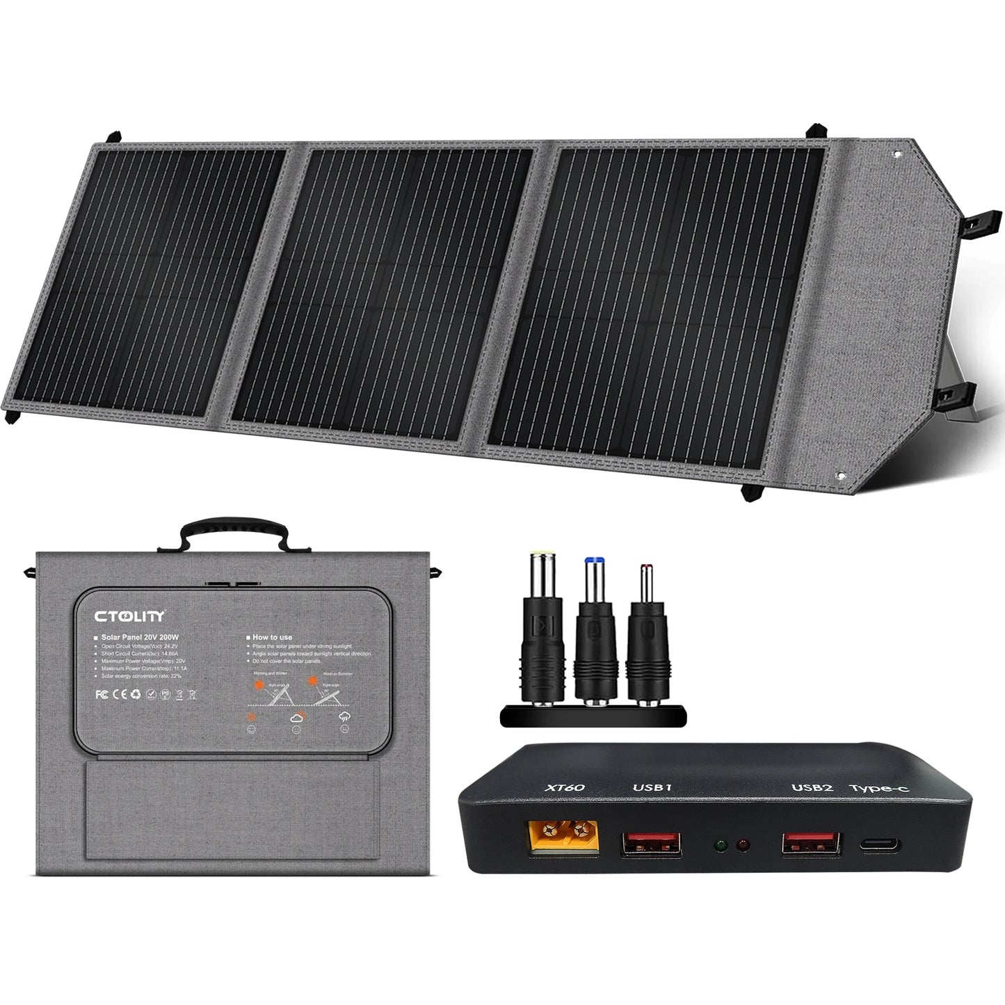 CTOLITY AP400 500W Portable Power Station 345.6Wh LiFePO4