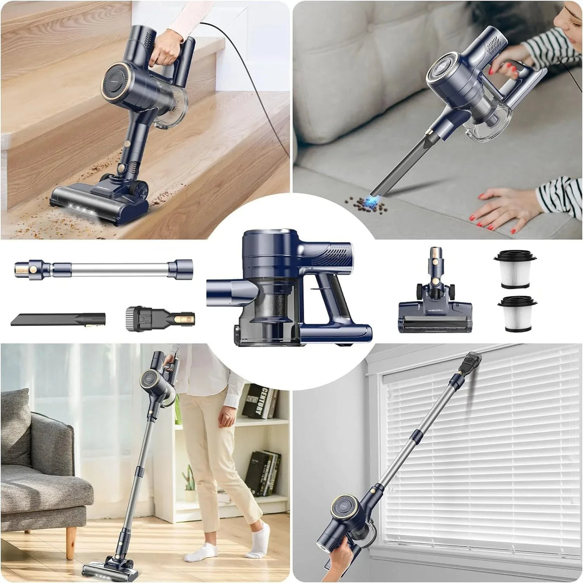 Inse I8 Corded Stick Vacuum Cleaner 6 In 1 Powerful Handheld