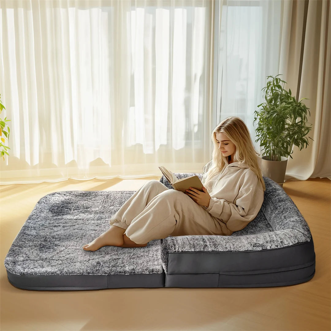 Bingopaw Giant Orthopedic Dog Bed With Plush Removable Cover
