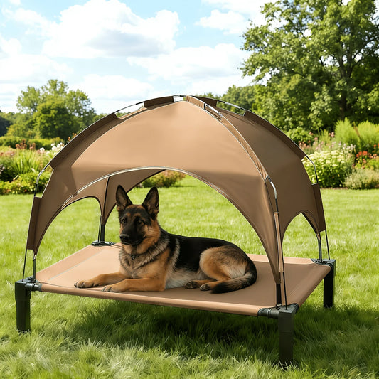 Outdoor Canopy Dog Bed With Removable Shade Tent