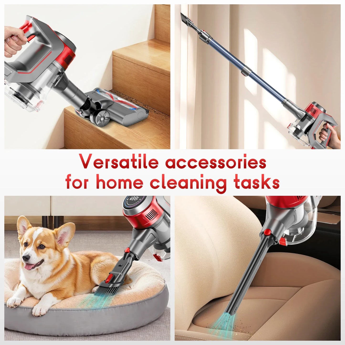 Honki Cordless Vacuum Cleaner 78KPa 45Min Battery Life