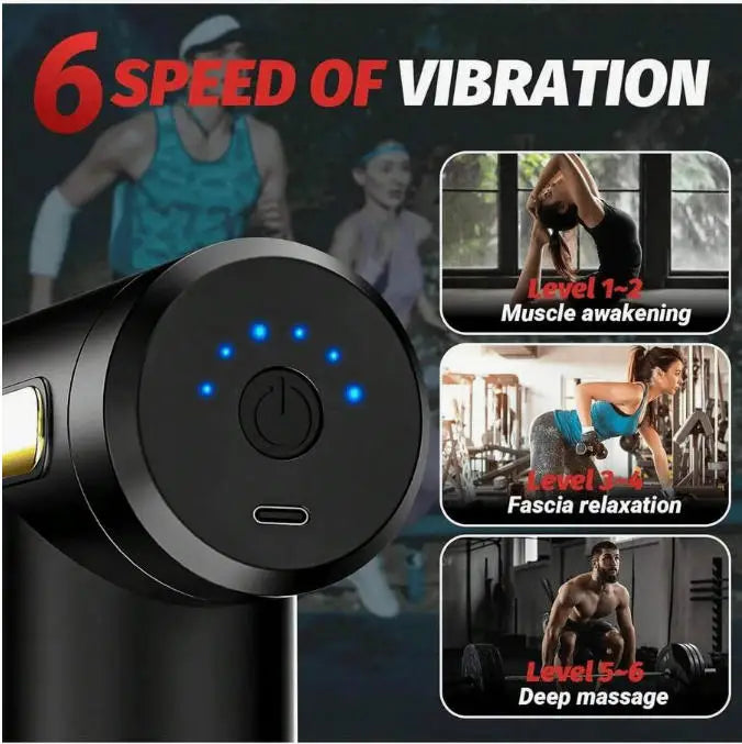 Ultra Compact Percussion Massager Gun For Deep Tissue Relief