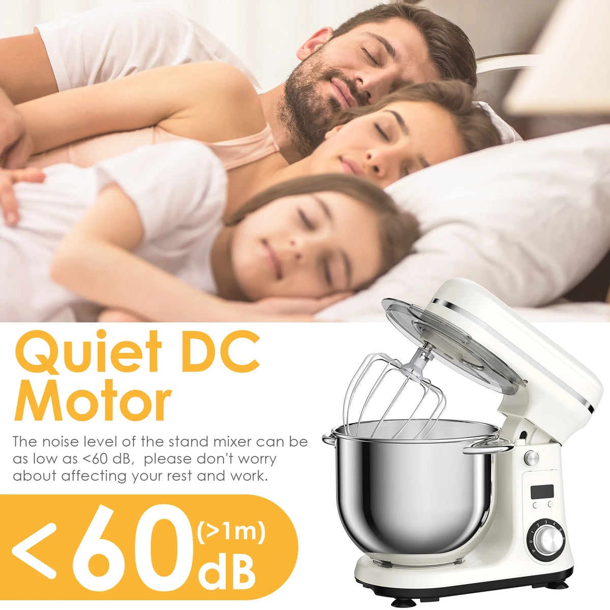 Biolomix Kitchen Stand Mixer With Quiet Motor