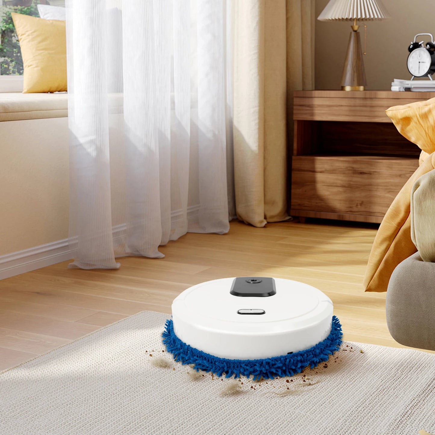 Robot Vacuum And Mop Cleaner Wet Dry USB Rechargeable