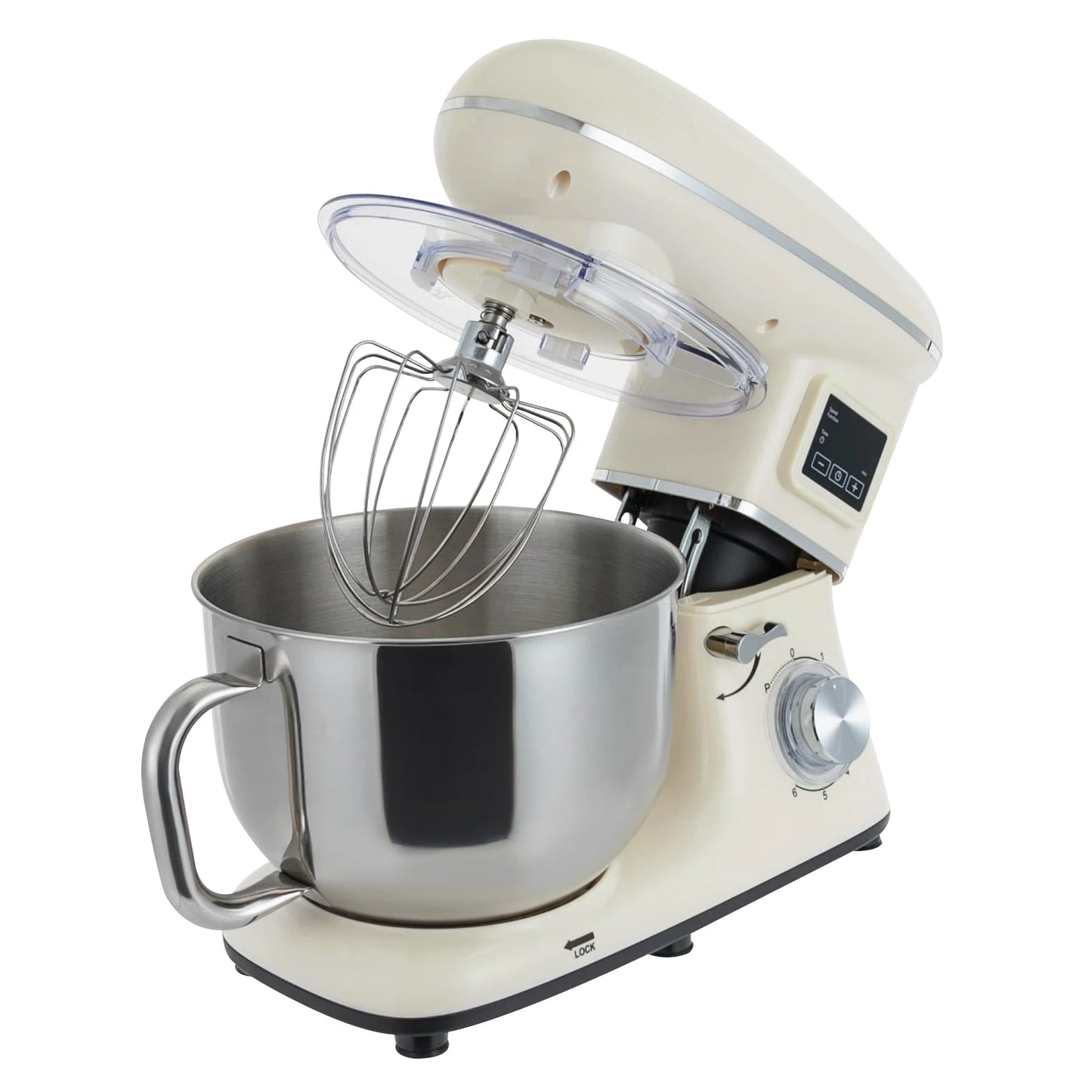 Digital Kitchen Stand Mixer With Timer And Dough Hook