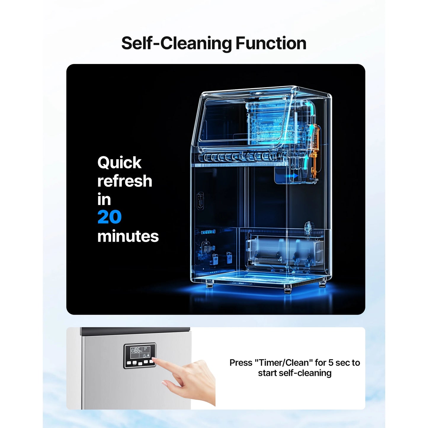 VEVOR Commercial Ice Maker Machine Freestanding
