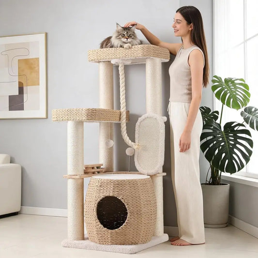 Luxury Cat Tree Tower Heavy Duty Multi Level Condo