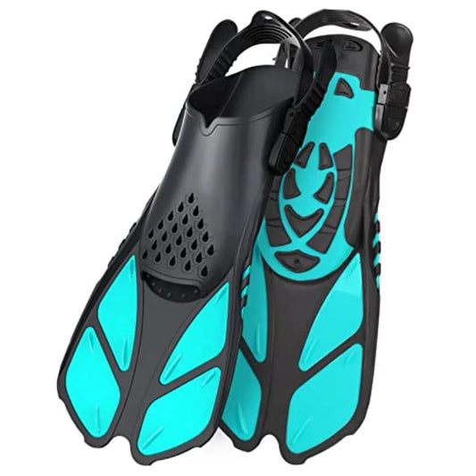 Adjustable Open-Heel Swim Fins for Snorkeling and Diving