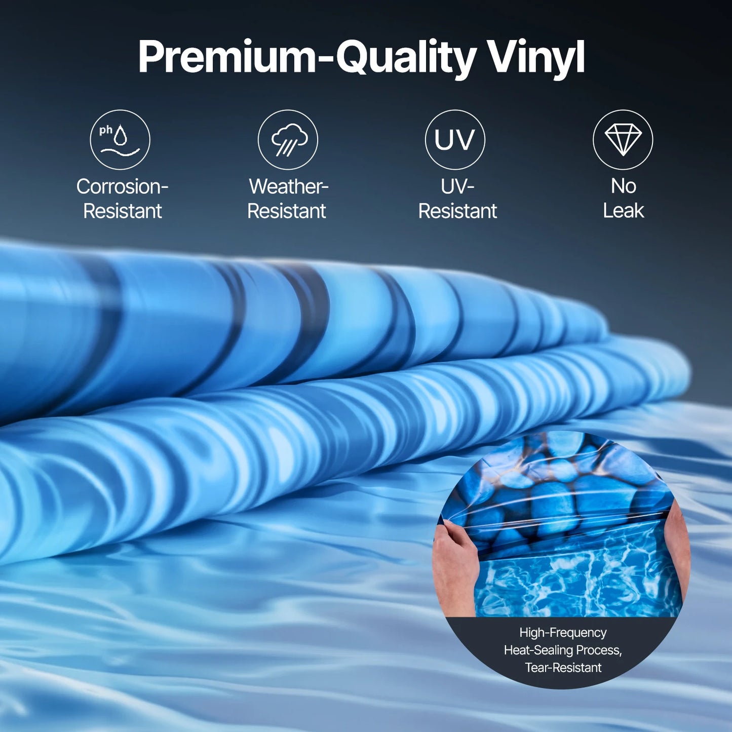 Oval Pool Liner For Overlap Above Ground Pools Vinyl