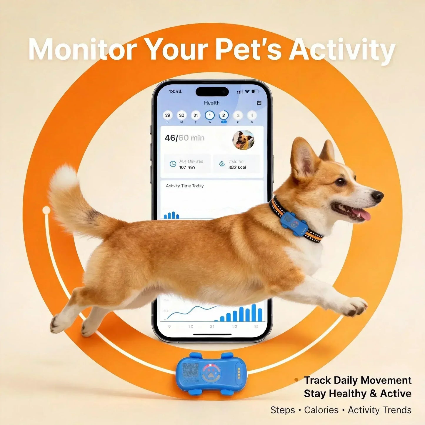WANWAYTECH GPS Pet Tracker 4G Real Time Tracking