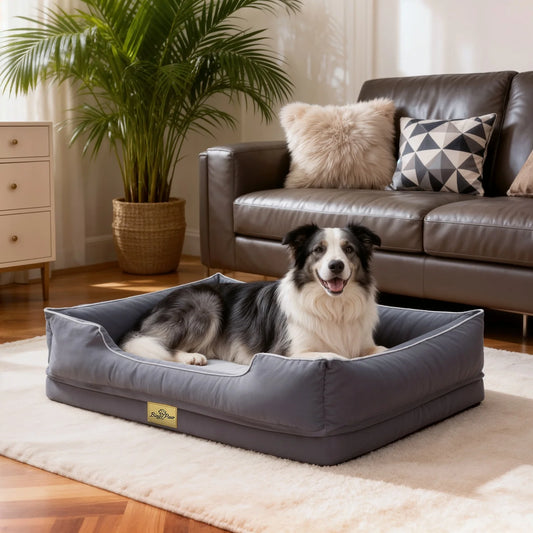 Bingopaw Washable Orthopedic Dog Bed With Bolster