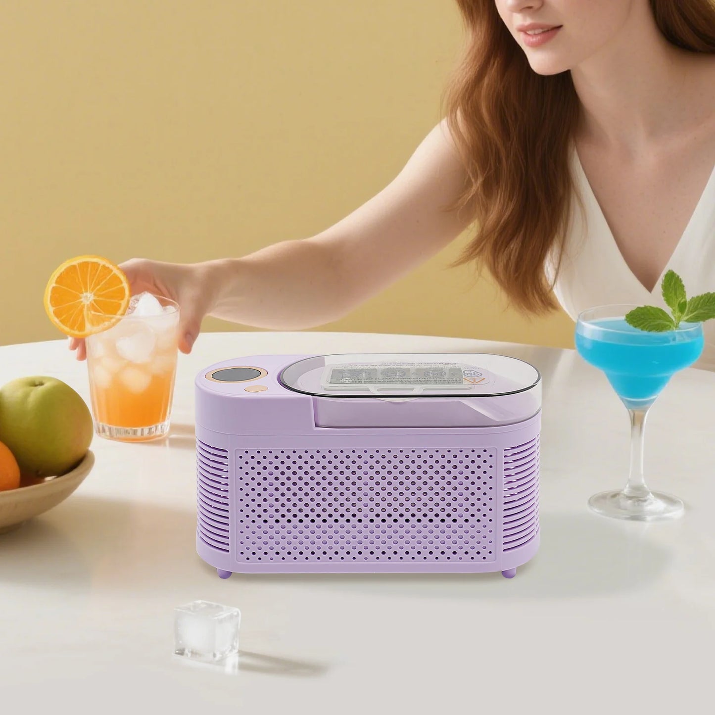 Bymaocar Portable Ice Maker For Kitchen And Car Use