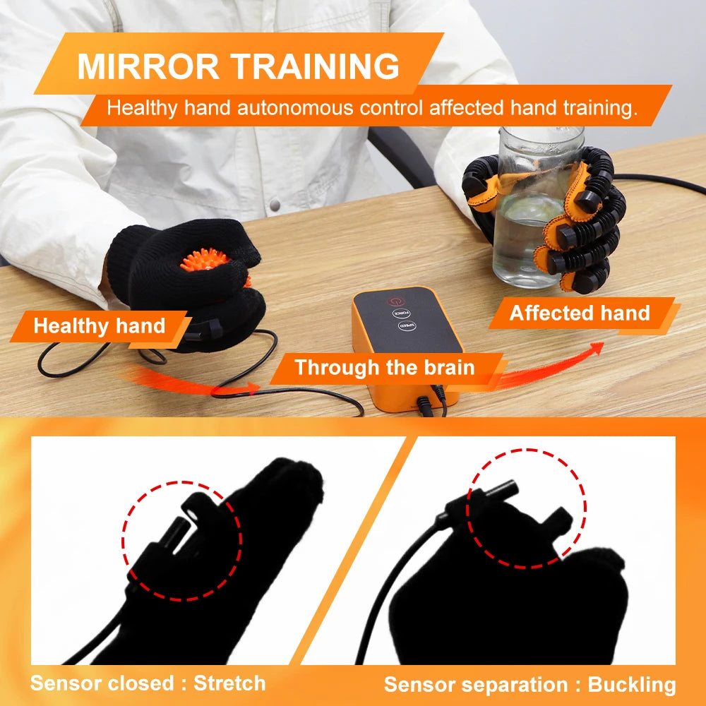 USB Hand Rehabilitation Robot Gloves for Stroke Recovery