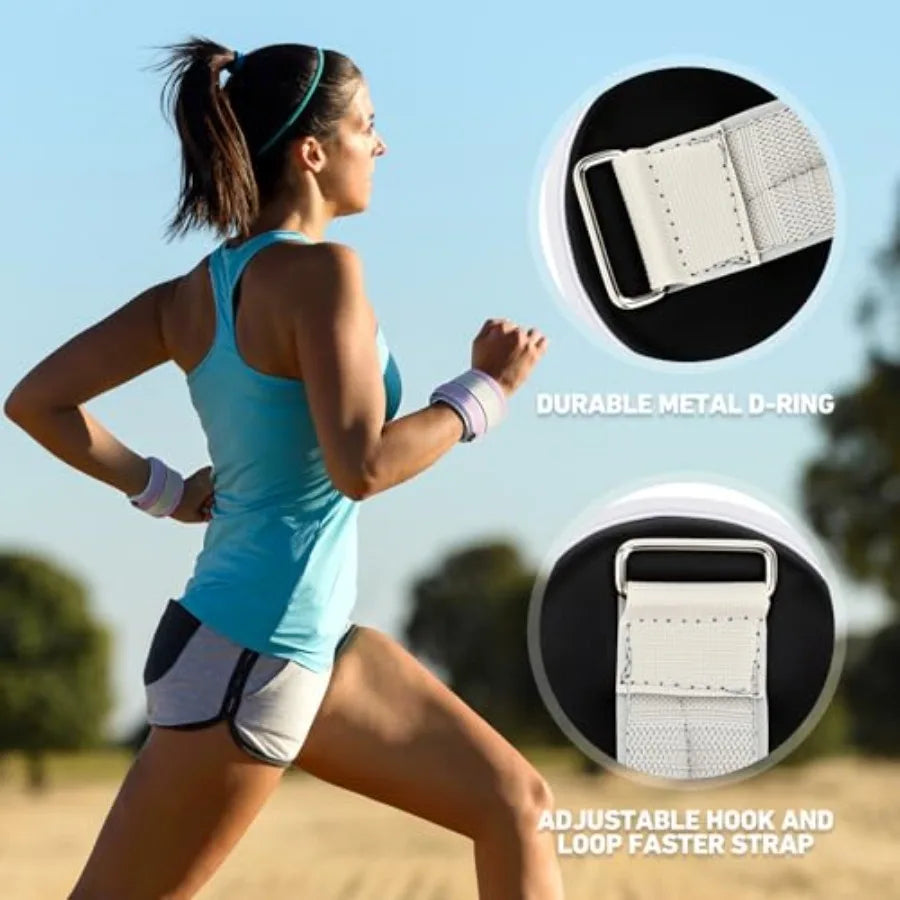 Ankle Weights Set Neoprene Adjustable 2 3 4 6 Lbs