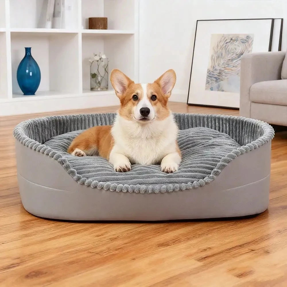 Machine Washable Cozy Pet Bed For Dogs And Cats