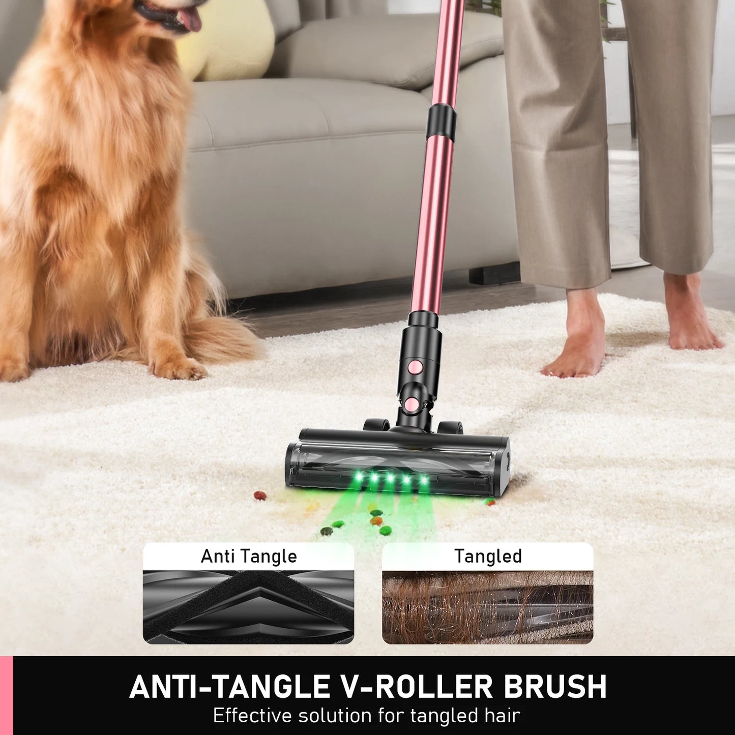 SUXIANGVAC Cordless Vacuum Cleaner 55KPa 8 In 1 Suction