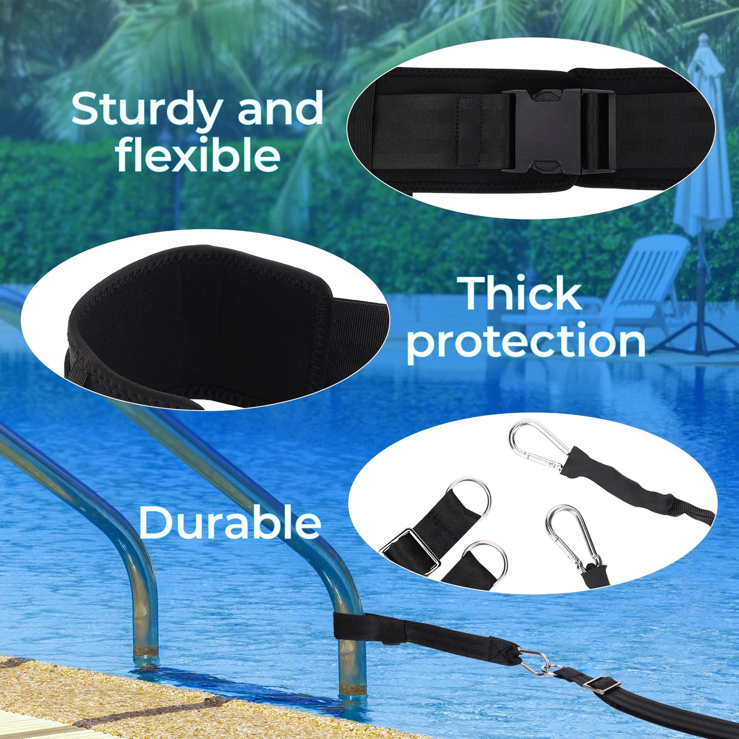 Shunmaii Swim Resistance Belt For Training And Exercise