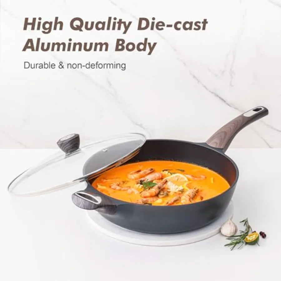 Pots And Pans Set Nonstick NonToxic Induction Cookware