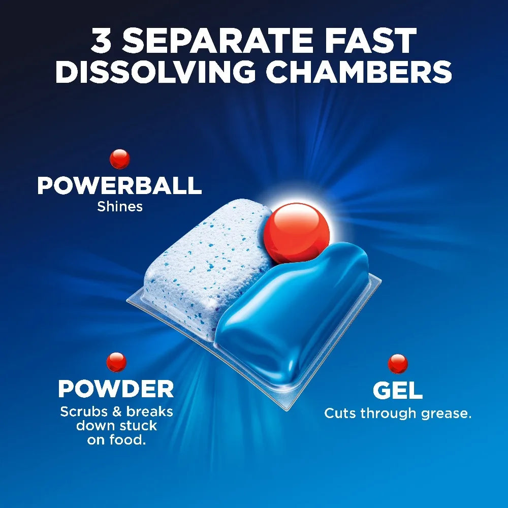 Quantum Dishwasher Pods Advanced Clean Dishwashing Detergent Tabs No Pre Rinse Required Convenient Soap Tablets for Dishwasher Machine 27 Count