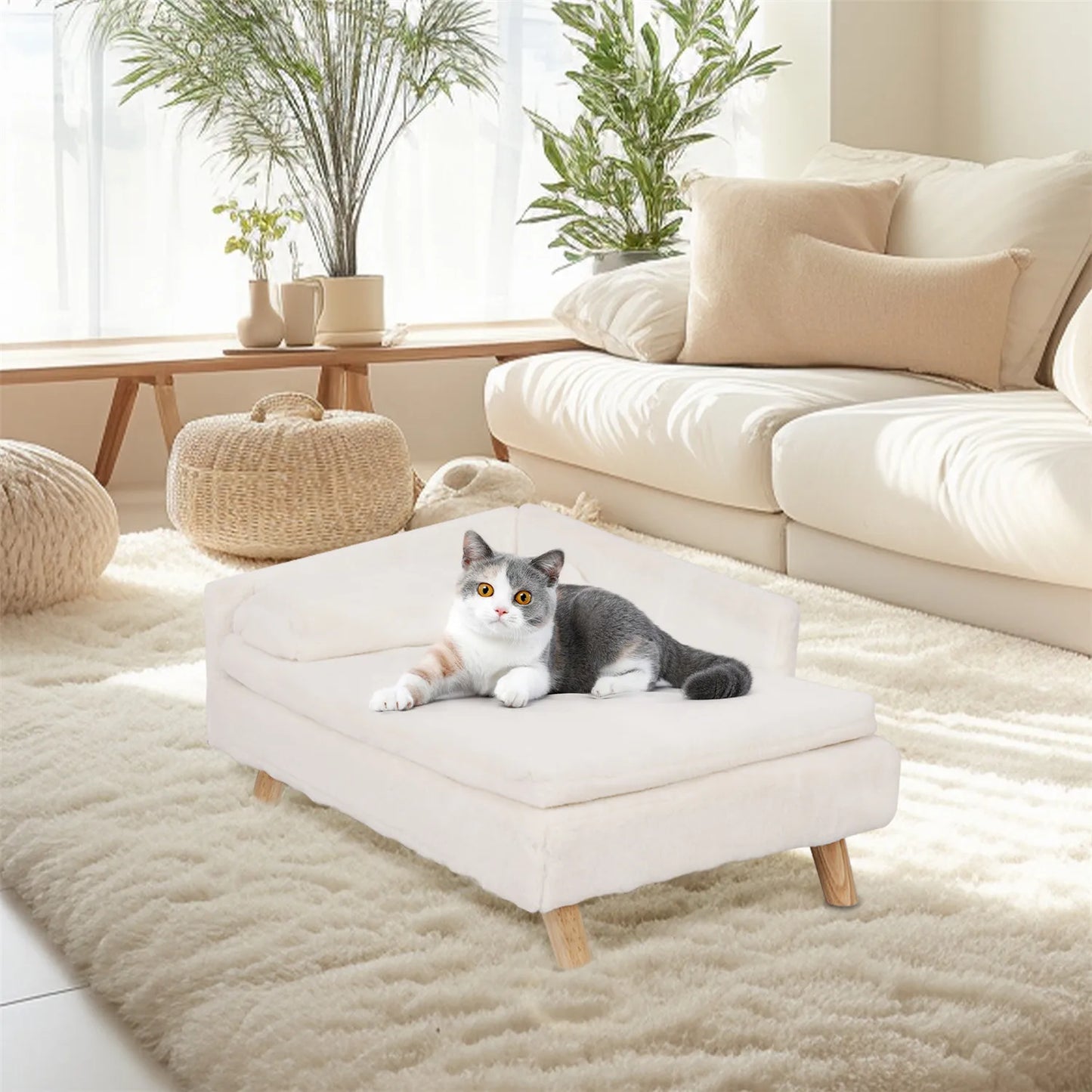 BINGOPAW Waterproof Pet Sofa Bed Raised Lounger
