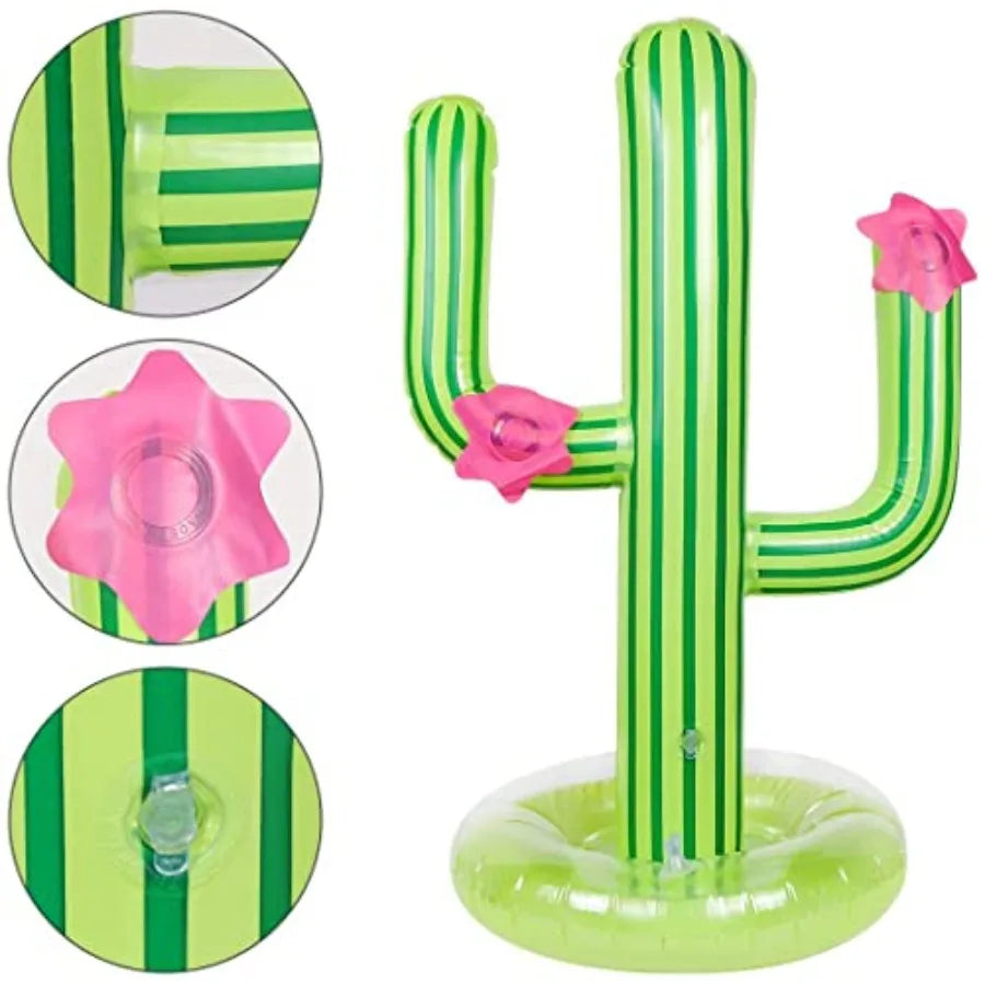 Inflatable Cactus Ring Toss Set With 4 Rings