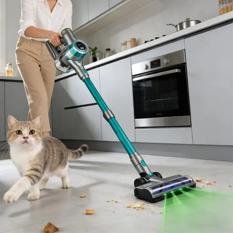 E.L.UO Cordless Handheld Vacuum Cleaner With Removable Battery